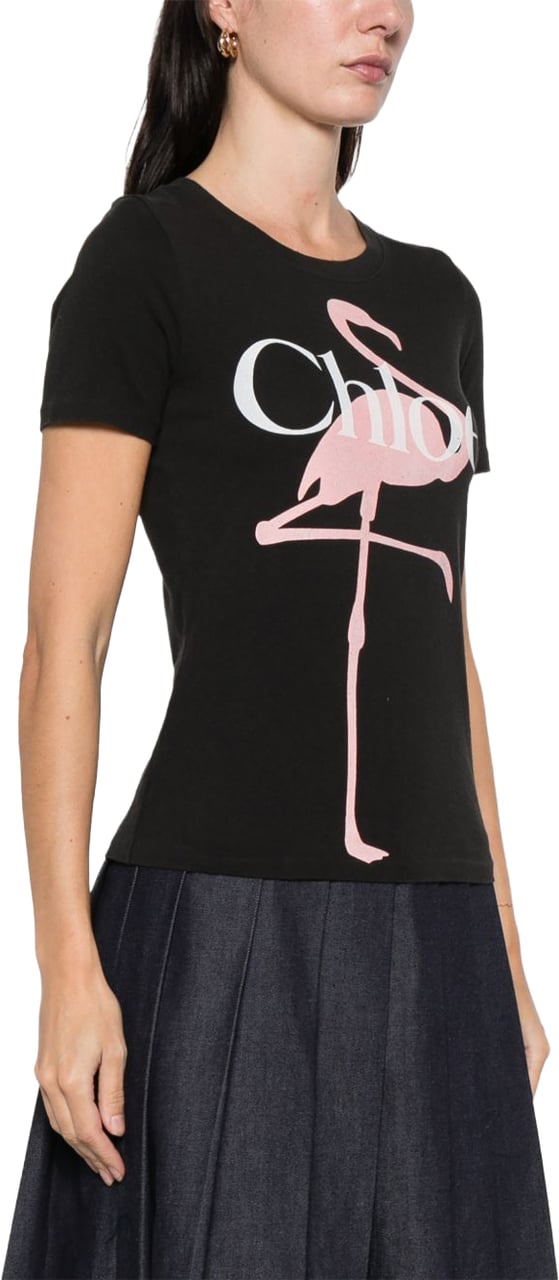 Chloé T-Shirts And Polos Black Zwart