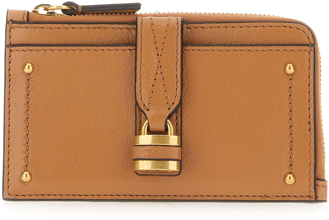 Chloé Chloe Camel leather small Paddington coin purse Bruin