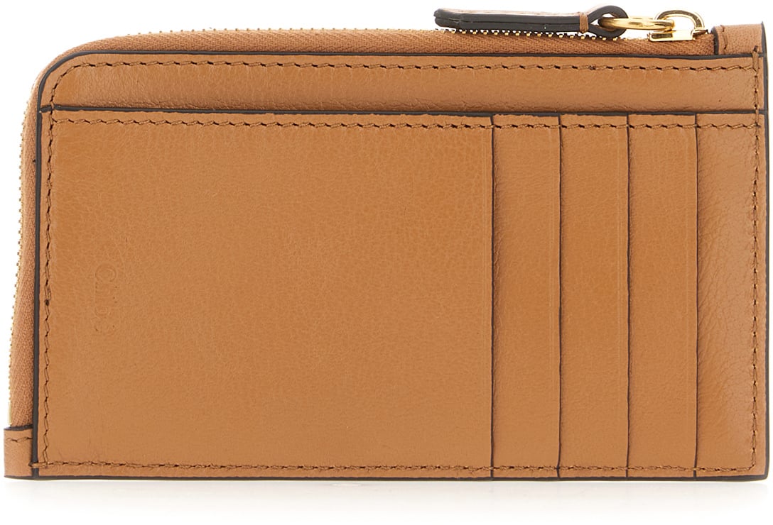 Chloé Chloe Camel leather small Paddington coin purse Bruin