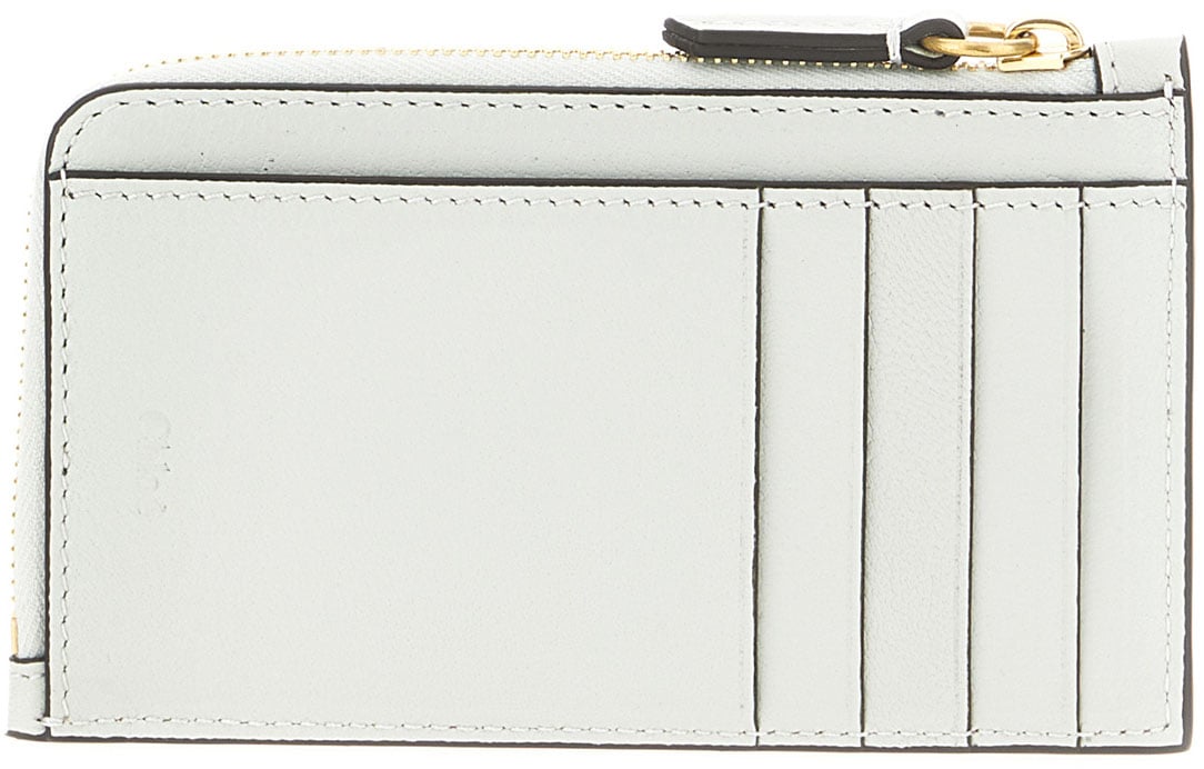 Chloé Chloe Mint green leather small Paddington coin purse Groen