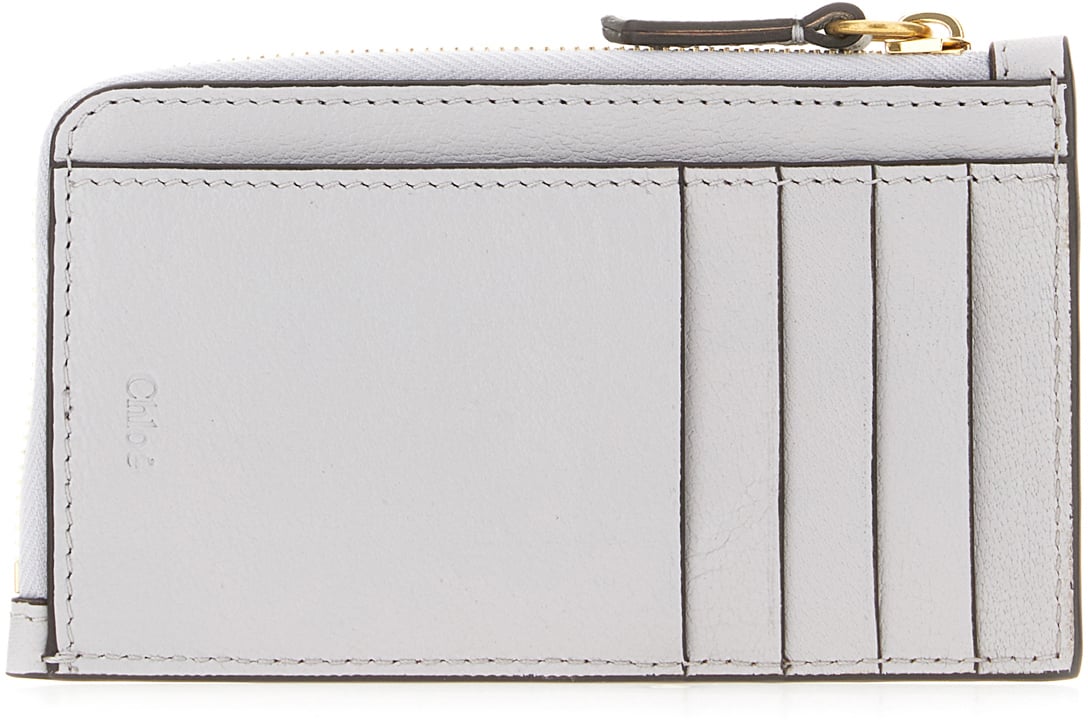 Chloé Chloe Powder blue leather small Paddington coin purse Lichtblauw