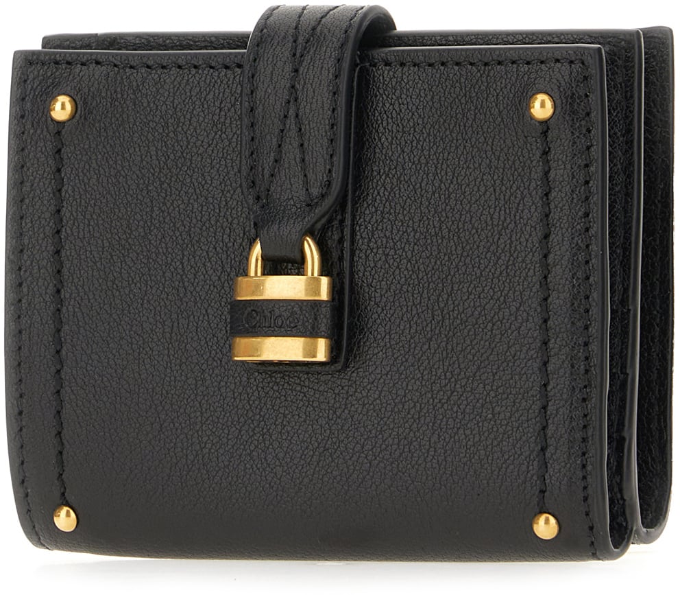 Chloé Chloe Black leather Paddington wallet Zwart