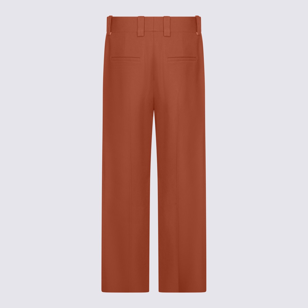 Chloé High-Waisted Wide-Leg Trousers Bruin