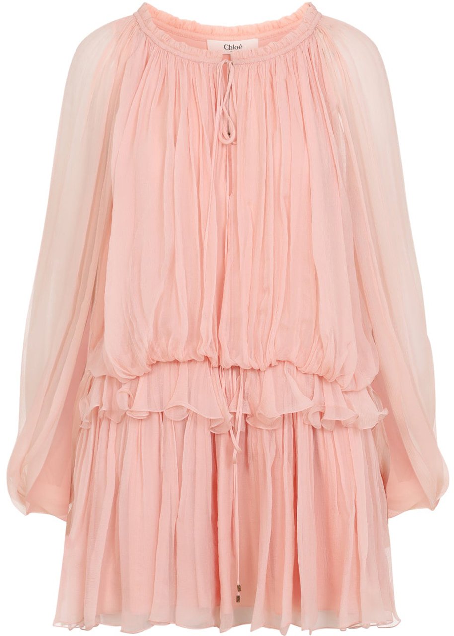 Chloé Chloe Silk Mini Dress Divers