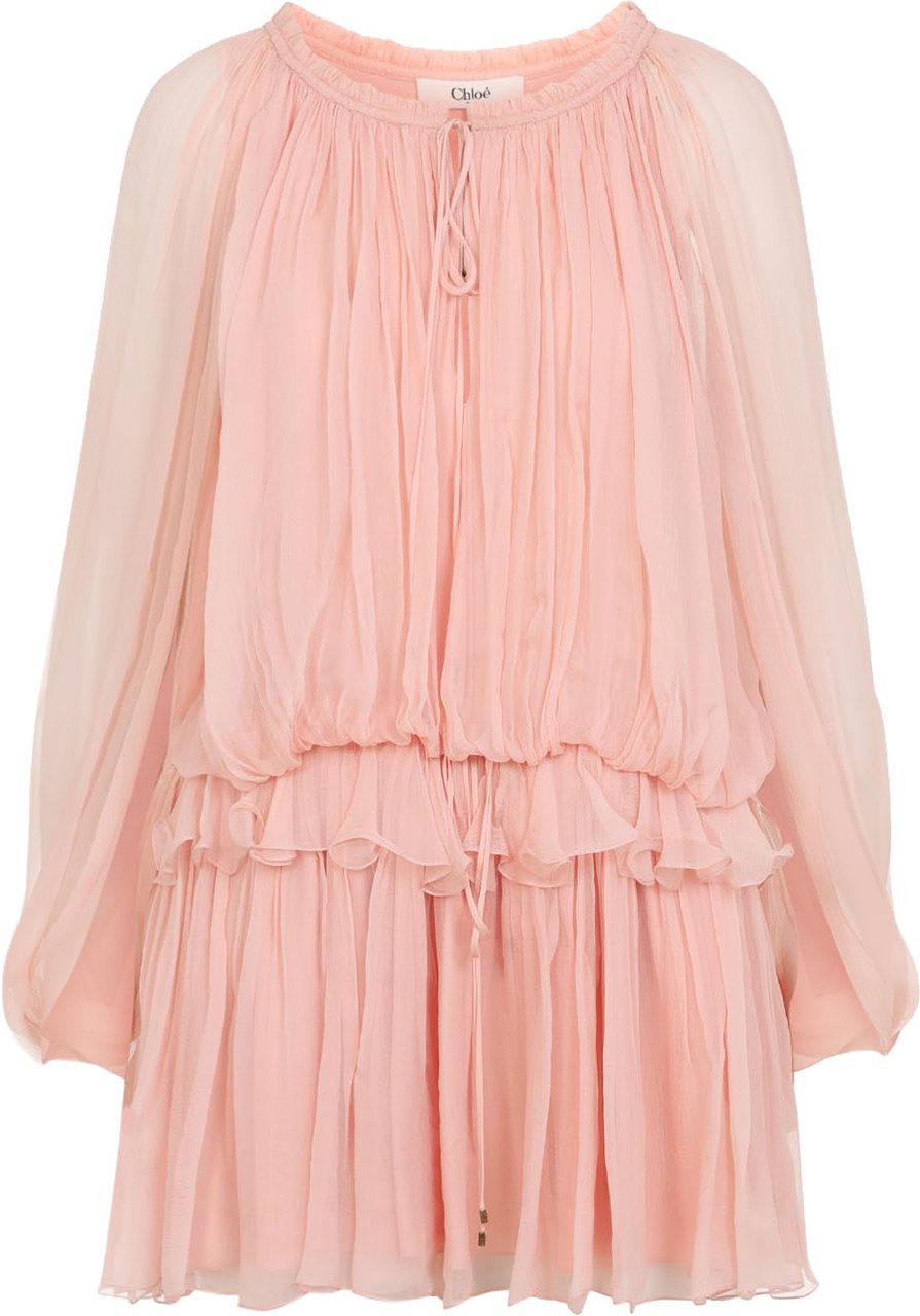 Chloé Chloe Silk Mini Dress Divers