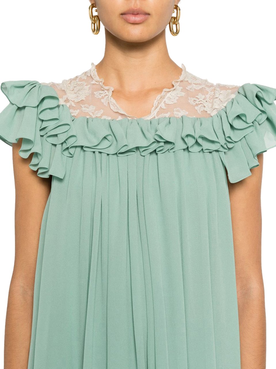 Chloé Dresses Green Groen