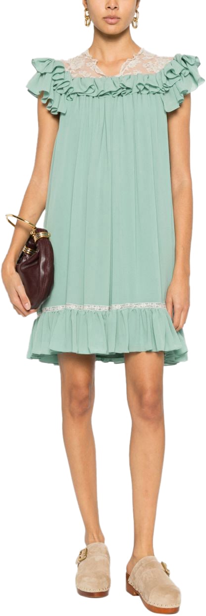 Chloé Dresses Green Groen
