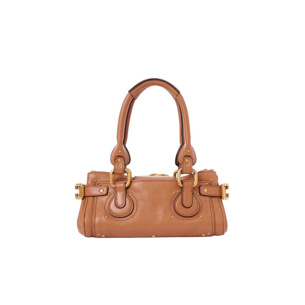 Chloé Small Paddington Bag In Maroon Leather Bruin