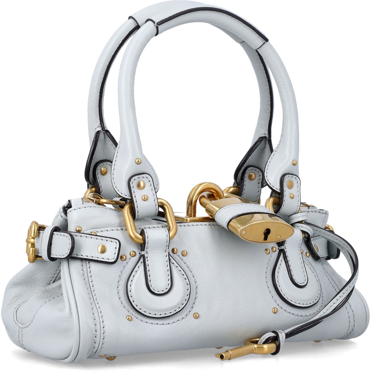 Chloé Chloé small Paddington grained leather bag Blauw