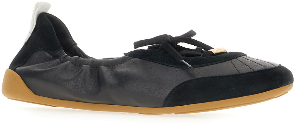 Chloé Chloe Black leather Kick ballerinas Zwart