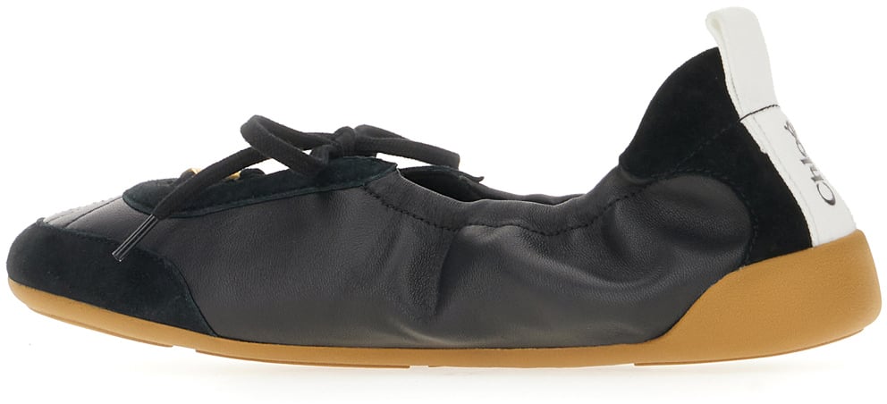 Chloé Chloe Black leather Kick ballerinas Zwart