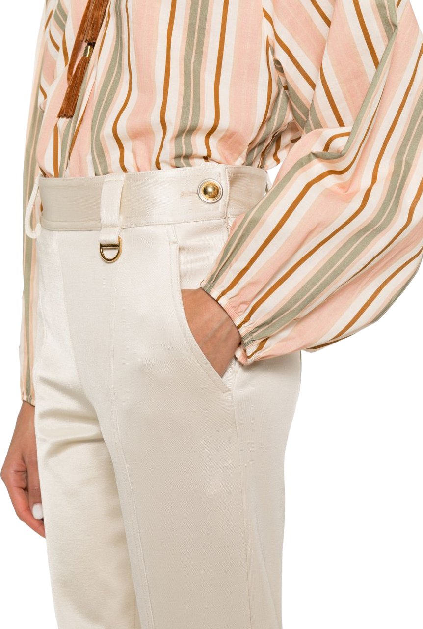 Chloé Trousers Crema Wit