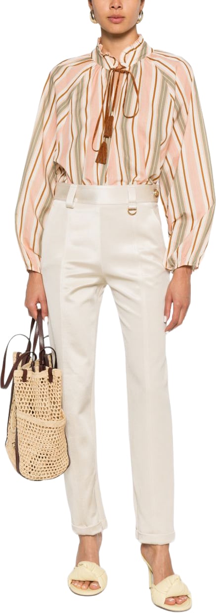 Chloé Trousers Crema Wit