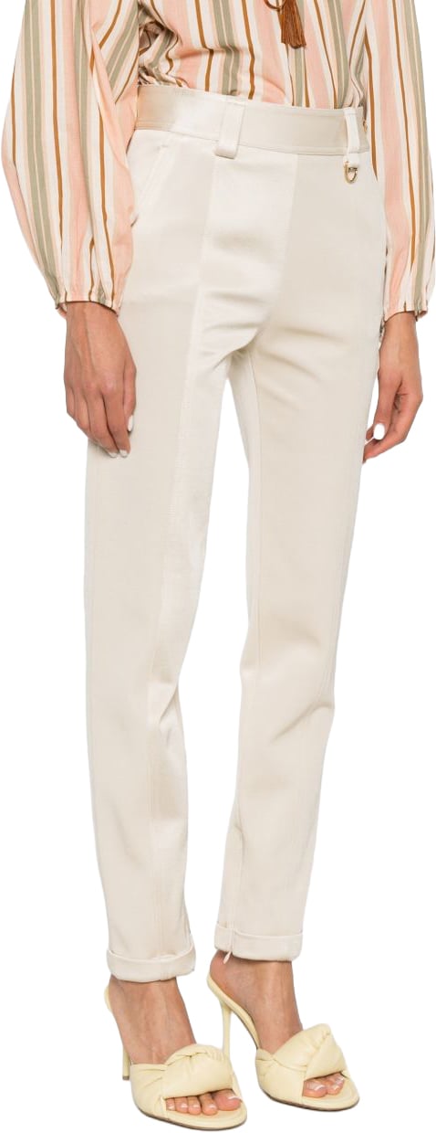 Chloé Trousers Crema Wit