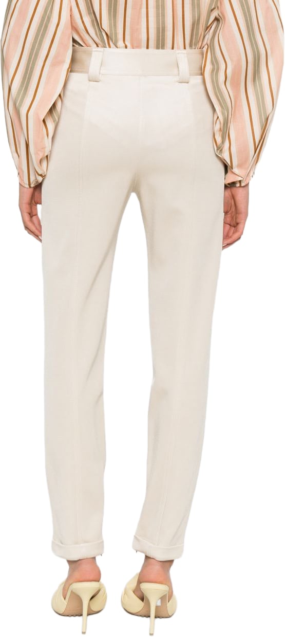 Chloé Trousers Crema Wit