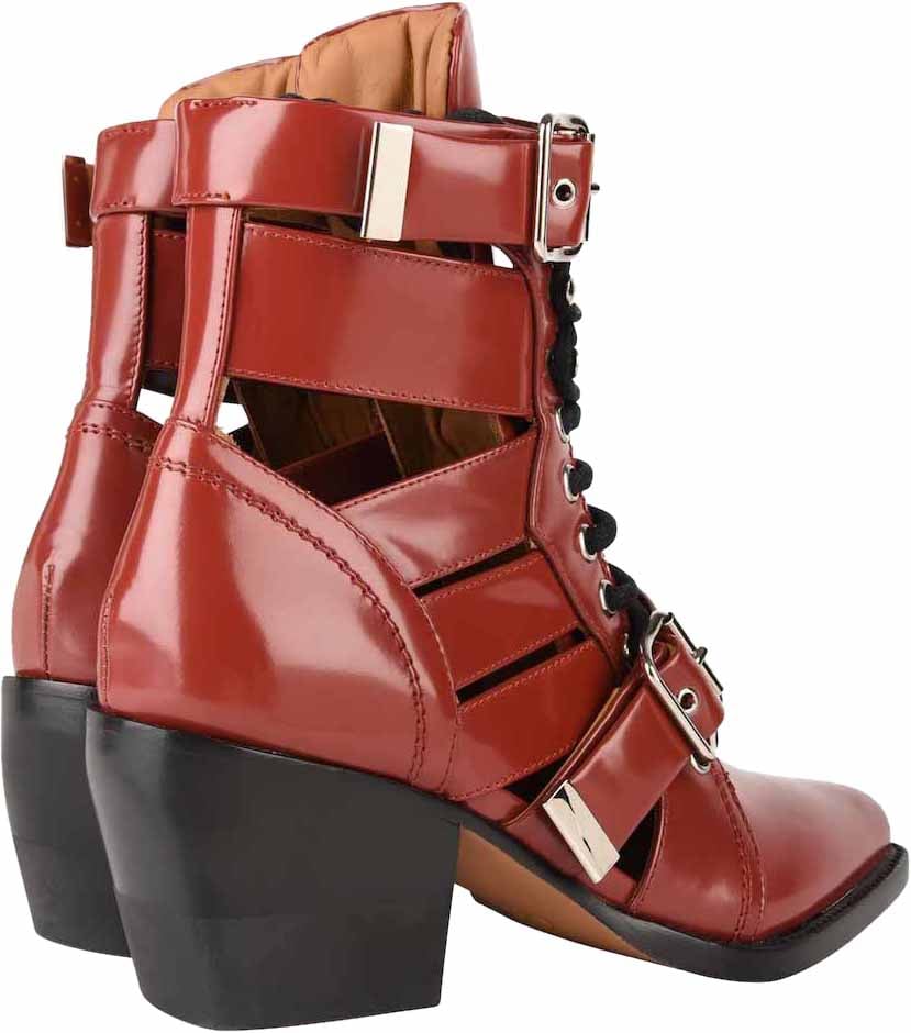 Chloé Rylee Medium Cut-out Boots Rood