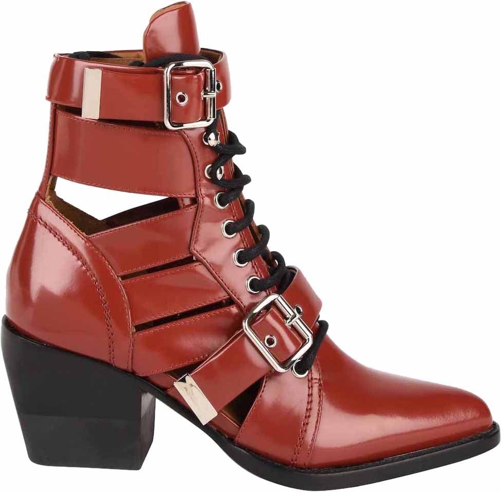 Chloé Rylee Medium Cut-out Boots Rood