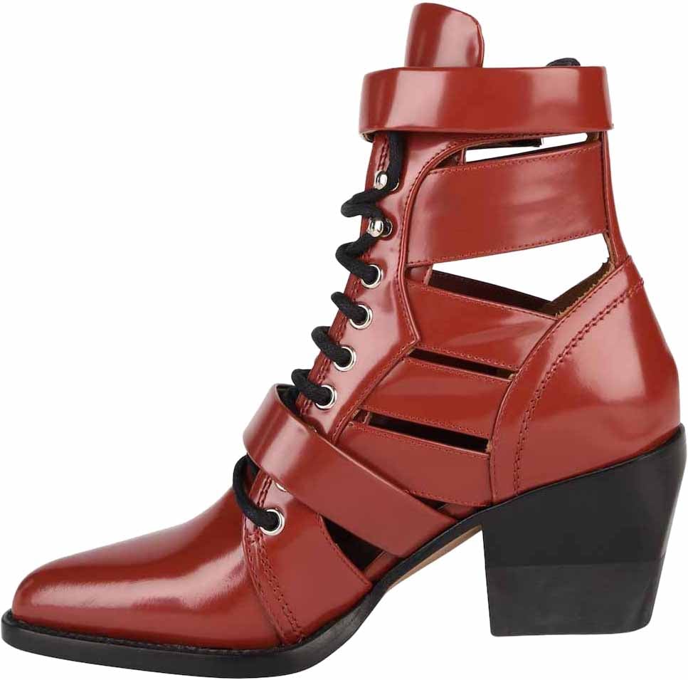 Chloé Rylee Medium Cut-out Boots Rood