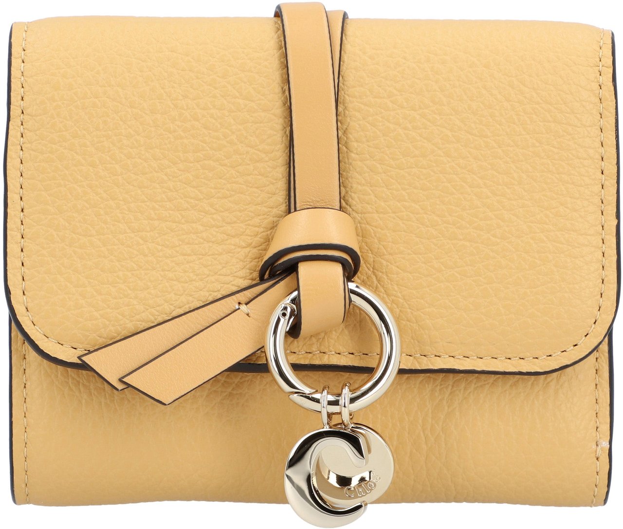 Chloé Tri-Fold Wallet Alphabet Yellow Bruin