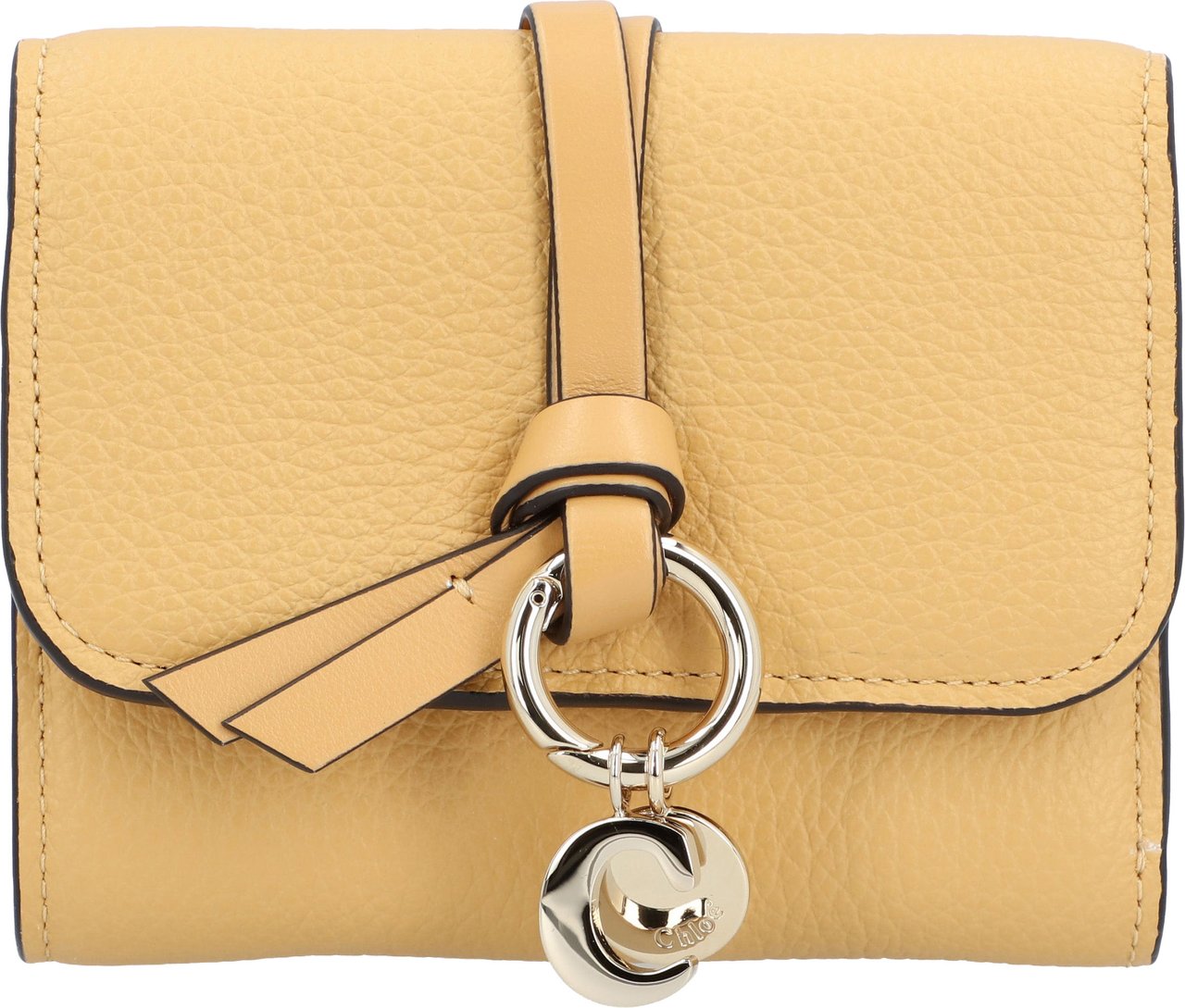 Chloé Tri-Fold Wallet Alphabet Yellow Bruin