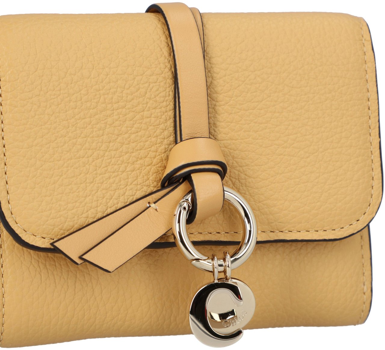 Chloé Tri-Fold Wallet Alphabet Yellow Bruin