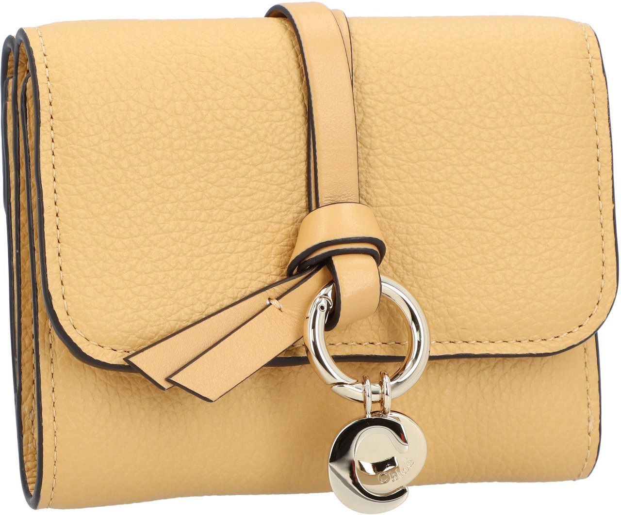 Chloé Tri-Fold Wallet Alphabet Yellow Bruin
