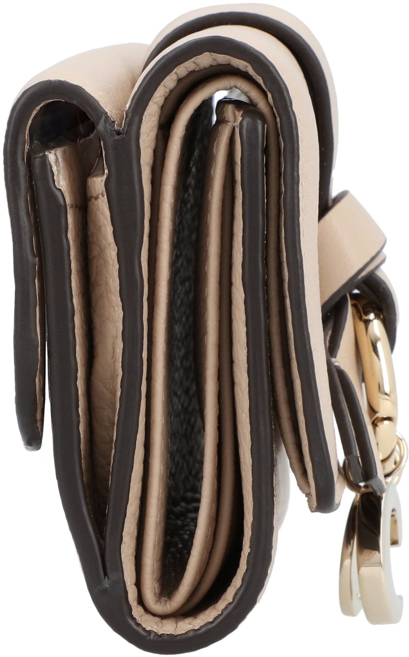 Chloé Alphabet Mini Trifold Wallet Neutraal