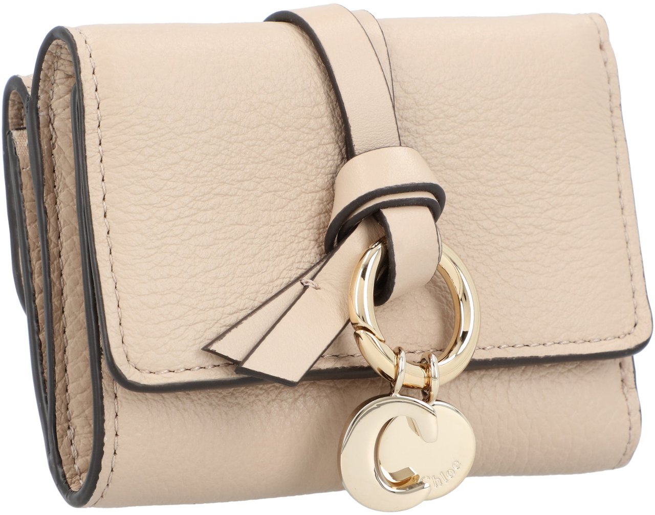 Chloé Alphabet Mini Trifold Wallet Neutraal
