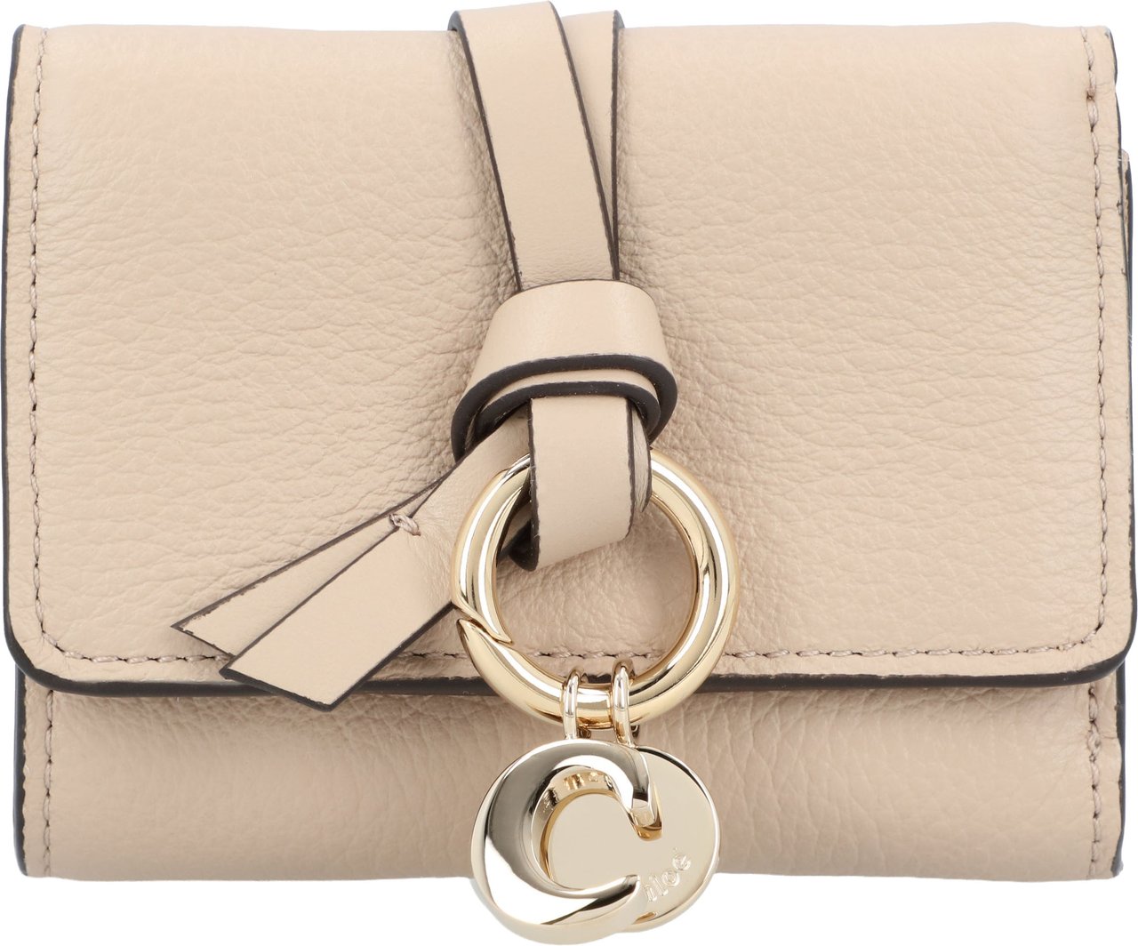 Chloé Alphabet Mini Trifold Wallet Neutraal