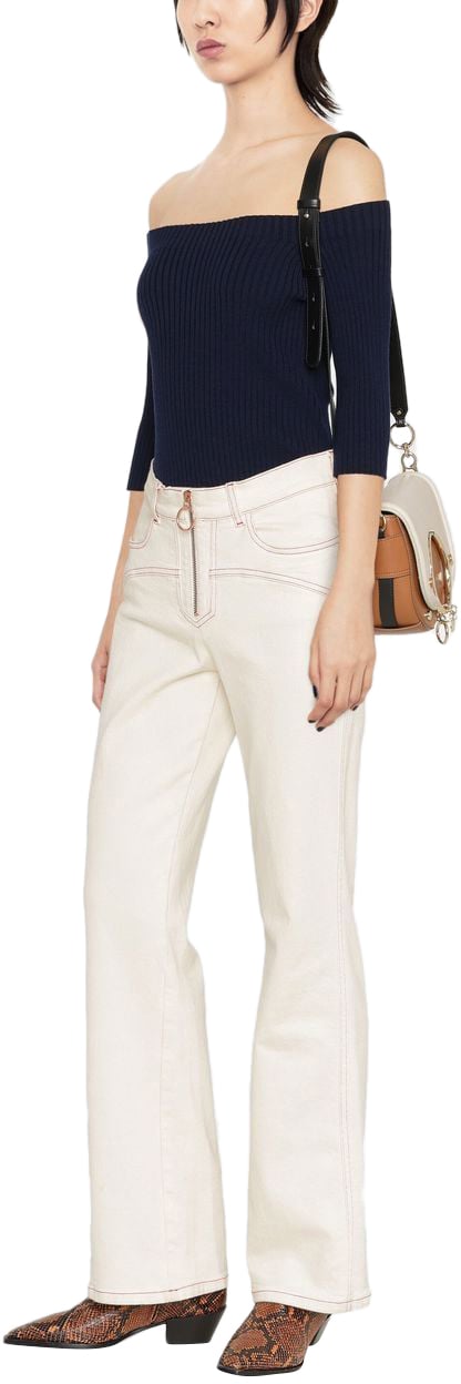 Chloé Sweaters Blue Blauw