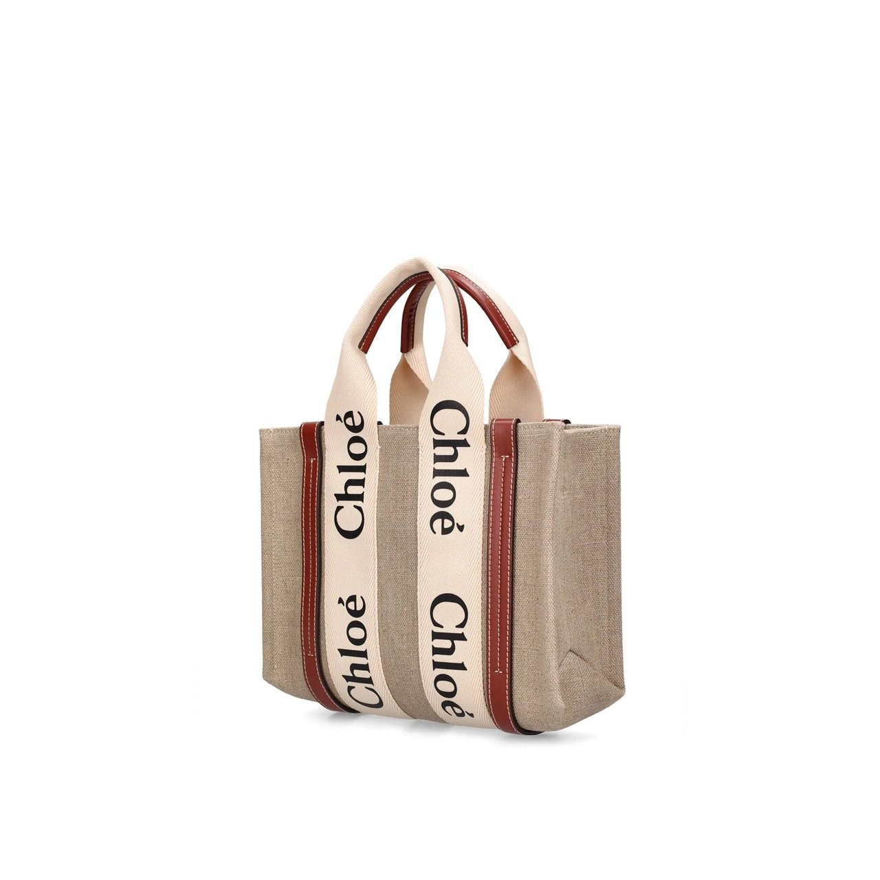 Chloé Chloe' Woody Small Tote Bag Beige