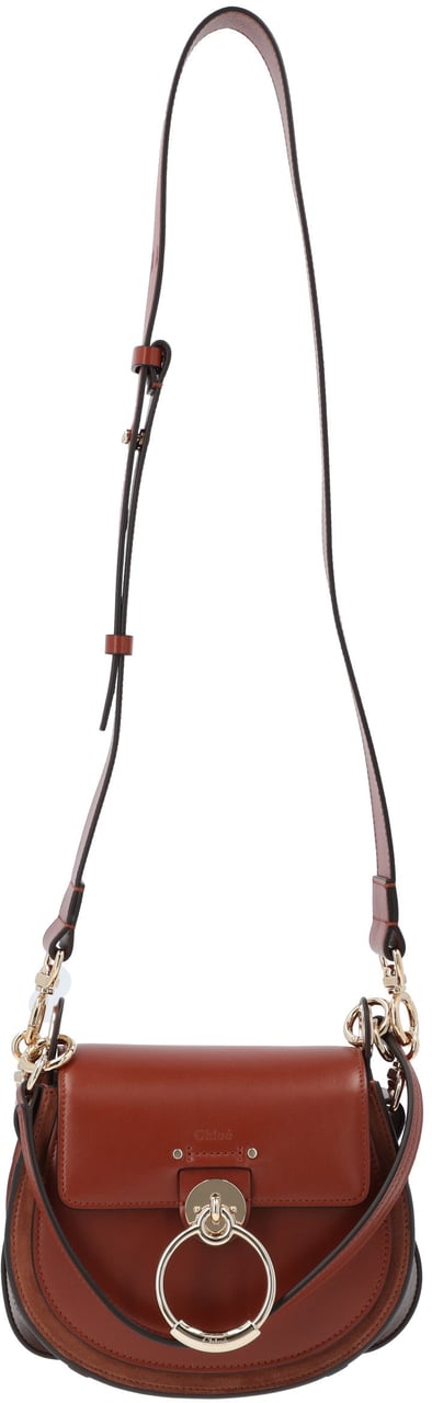 Chloé Small Tess Bag Brown Rood