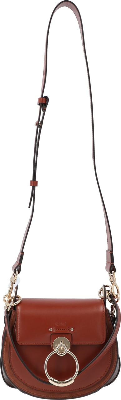 Chloé Small Tess Bag Brown Rood