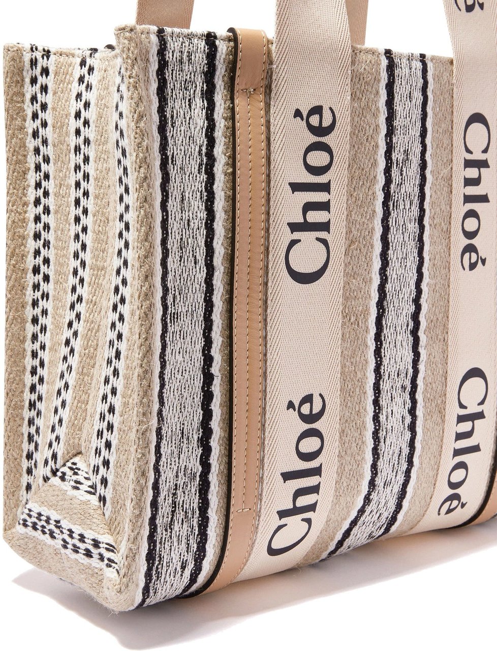Chloé Chloé Woody Medium Tote Bag Beige