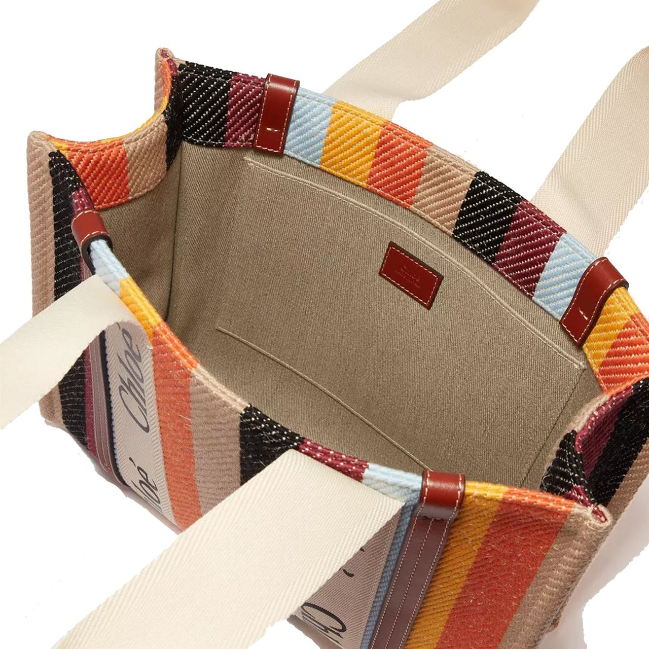 Chloé Chloé Woody Medium Tote Bag Beige