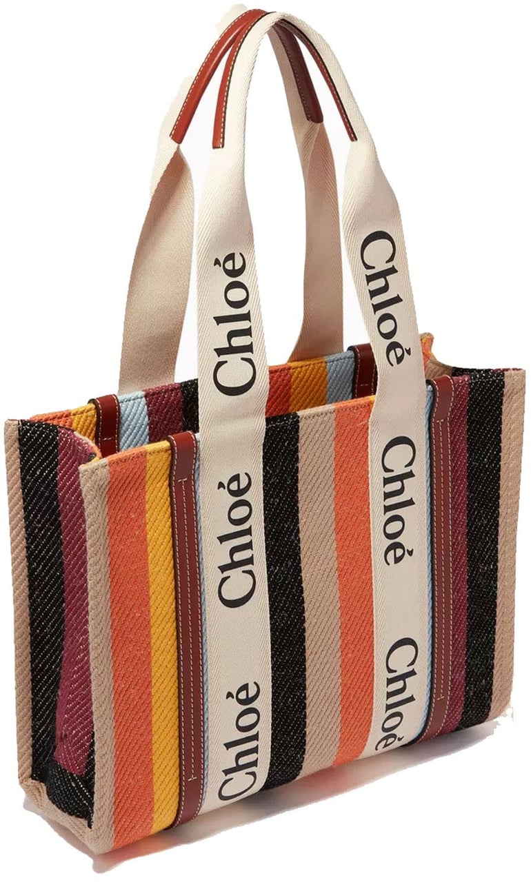 Chloé Chloé Woody Medium Tote Bag Beige