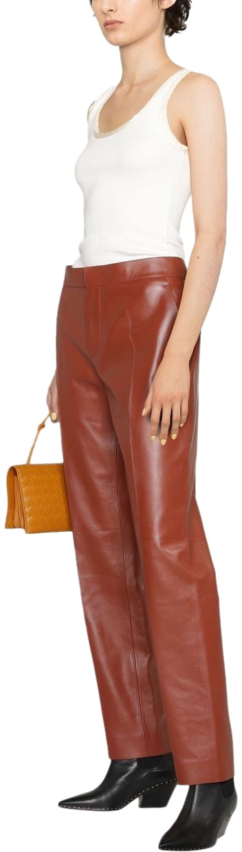 Chloé Trousers Brown Bruin
