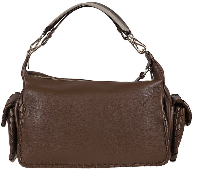 Chloé Rectangular Handbag In Soft Lamb Leather Zwart
