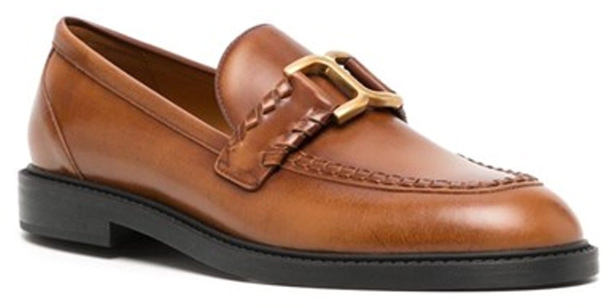 Chloé Chloe Marcie Leather Loafers Bruin