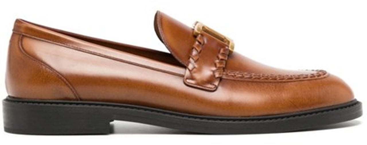 Chloé Chloe Marcie Leather Loafers Bruin