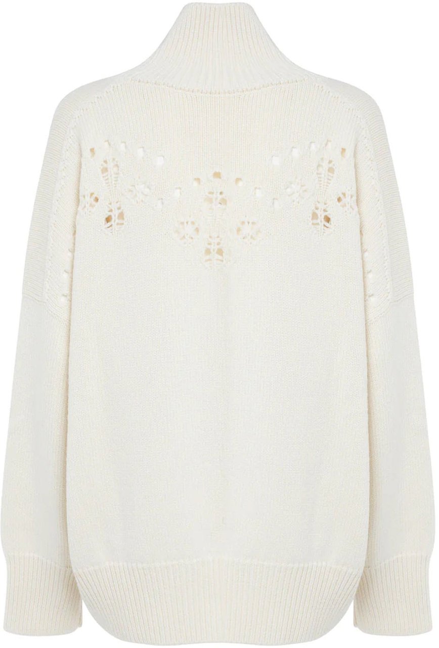 Chloé Chloé Knitted Wool Sweater Wit