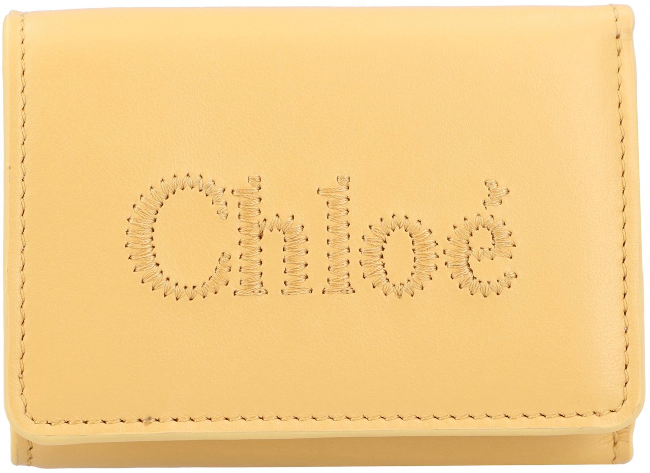 Chloé Tri-Fold Wallet Sense Yellow Bruin