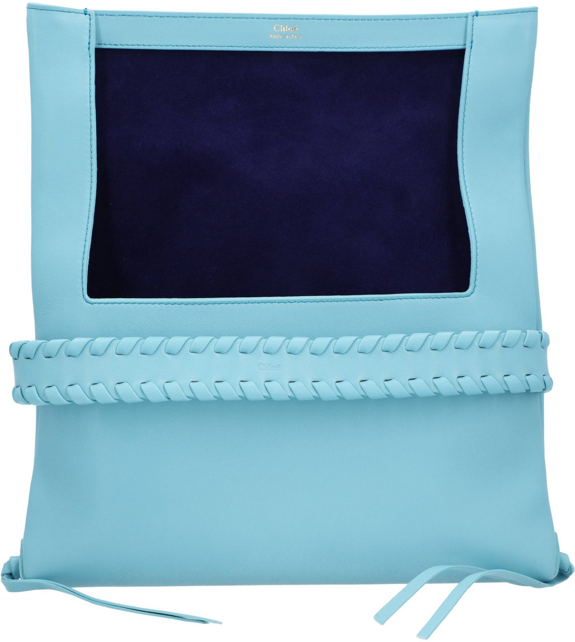 Chloé Mony Clutch Bag Blue Blauw