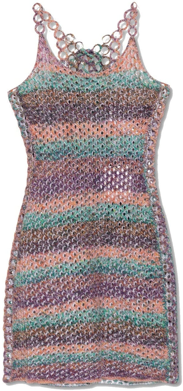Chloé Chloé Crochet Mini Dress Roze