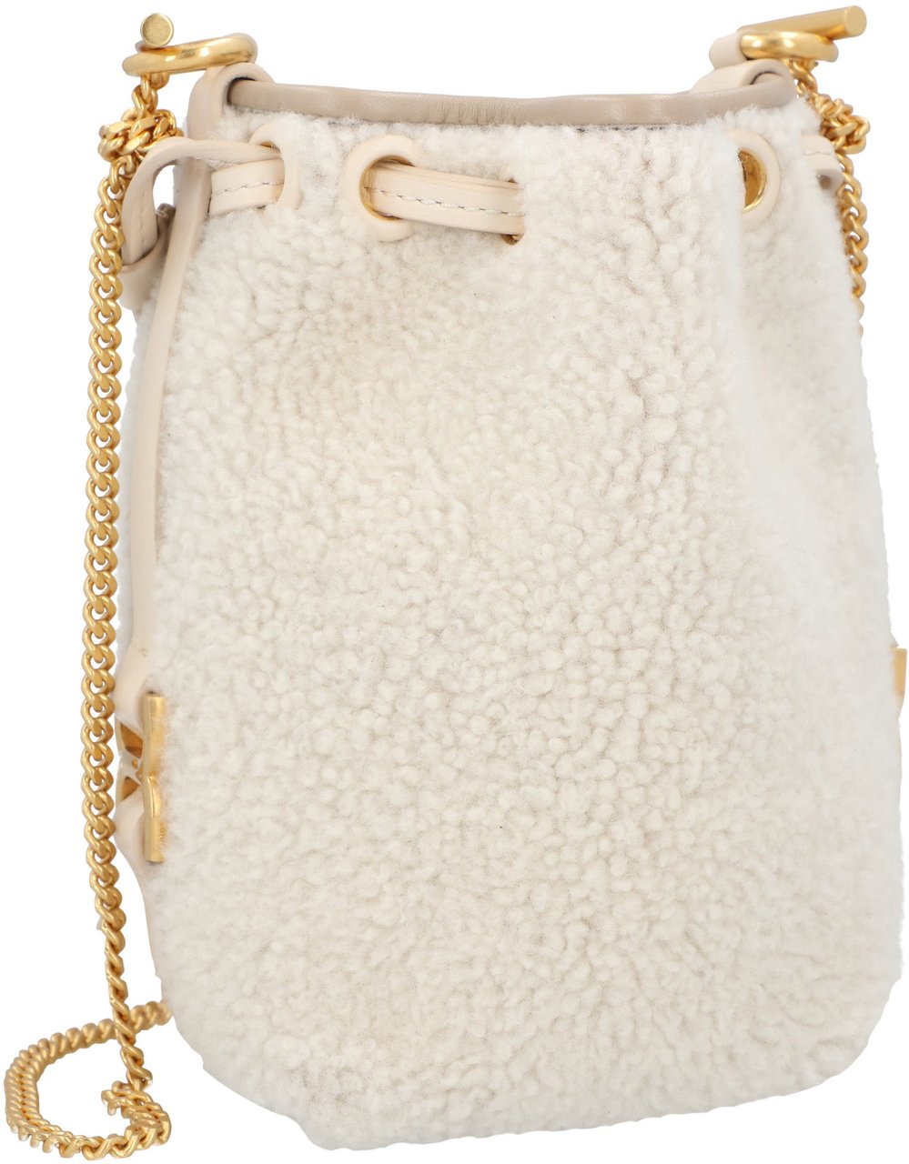 Chloé Marcie Micro Bucket Bag Beige Neutraal