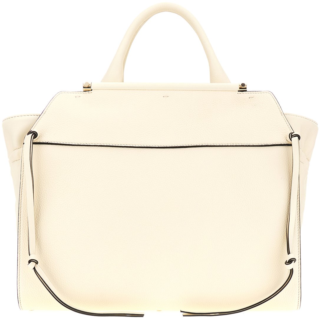 Chloé Chloe Ivory leather medium Steph handbag Wit