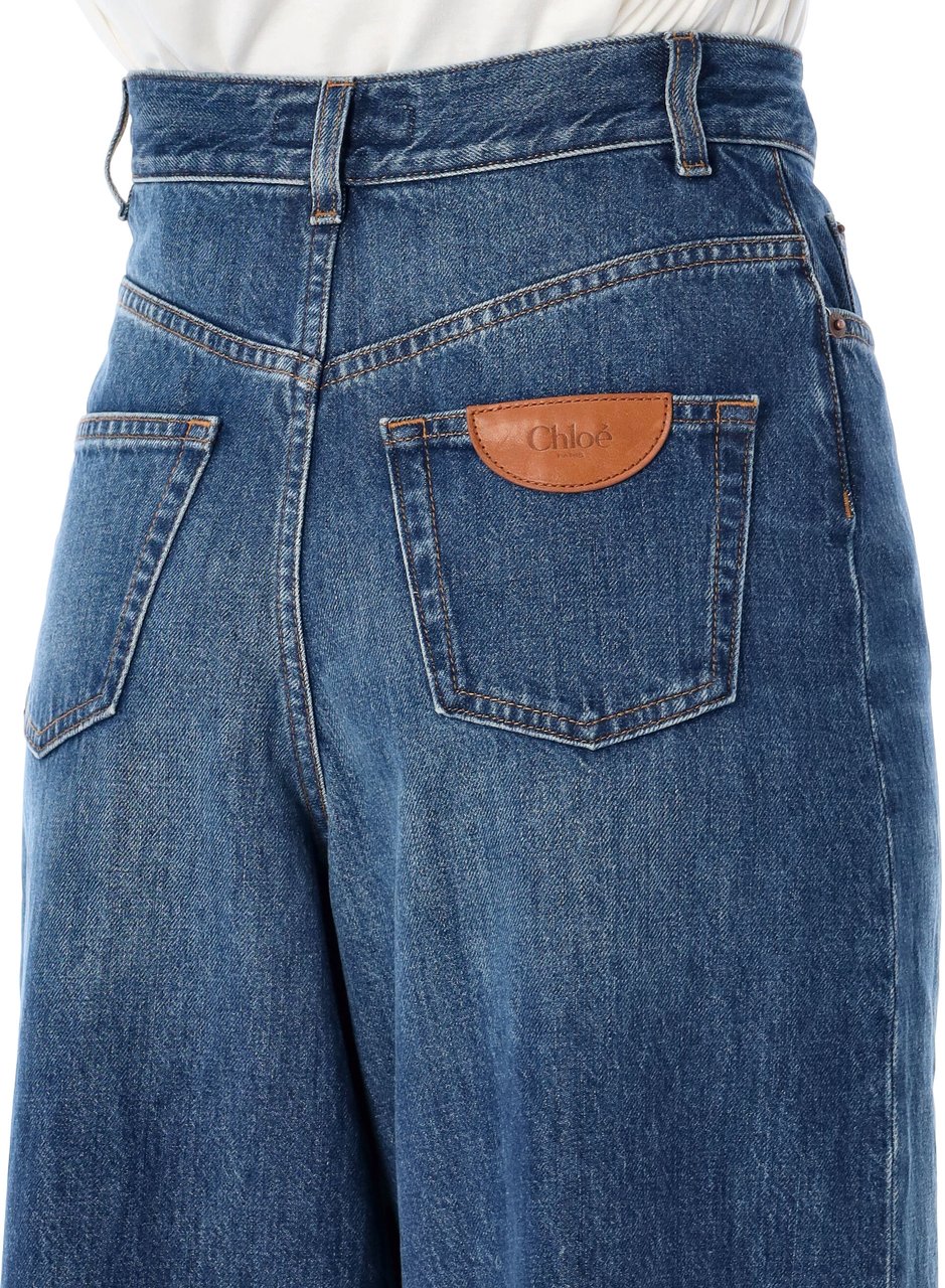 Chloé High waist denim Blauw