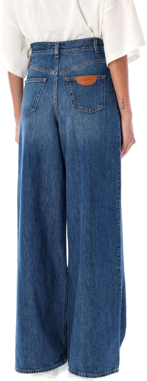 Chloé High waist denim Blauw