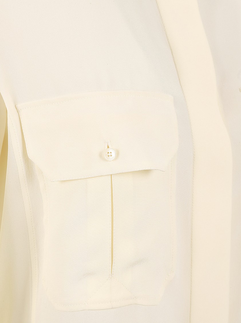 Chloé Silk Button-Down Shirt Neutraal