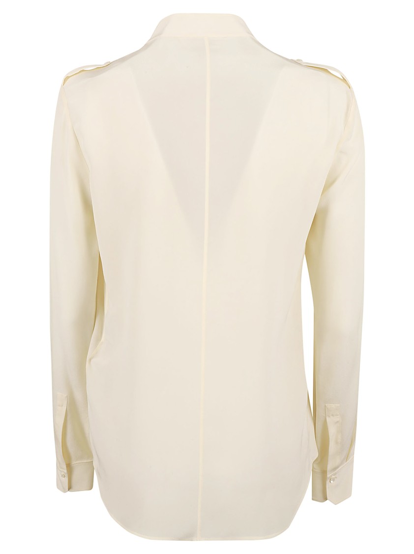 Chloé Silk Button-Down Shirt Neutraal